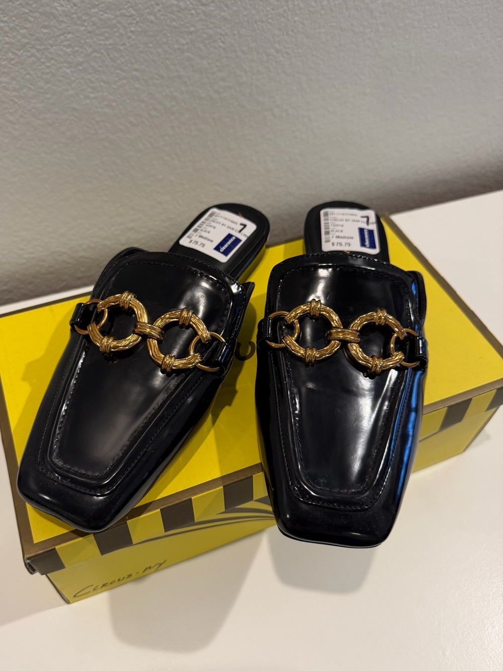 NIB Sam Edelman Taryn Bit Mules in Black